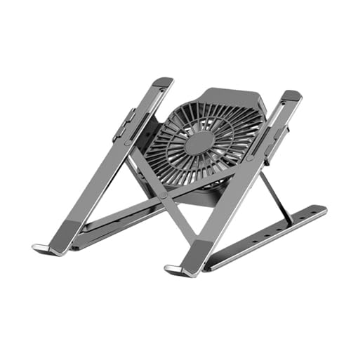 Soporte Ajustable de Aleación para Laptop con Ventilador