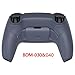 eXtremeRate Sterling Silver Rubberized Grip Programable Rise Remap Kit for PS5 Controller BDM-030 040 050 Models, Upgrade Board & Redesigned Back Shell & Back Buttons for PS5 Controller