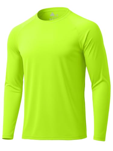 Image of ZITY 5 Pack Long Sleeve Shirts for Men UPF 50+ Sun Protection Fast Dry Lightweight Fishing Swim Rash Guard Workout Shirt