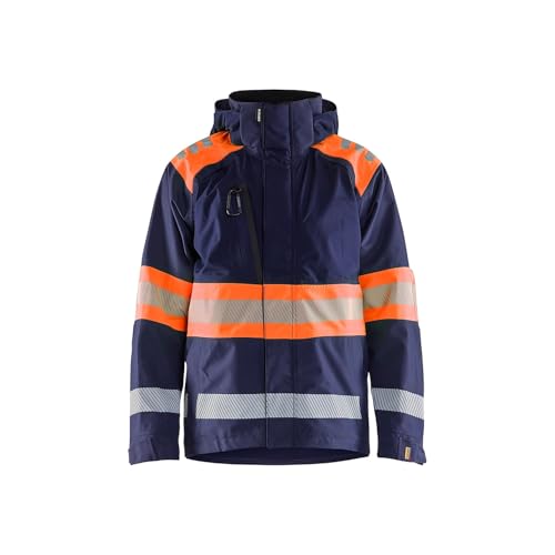 Chaqueta de trabajo hardshell de alta visibilidad Blaklader 4420 marino naranja talla XS