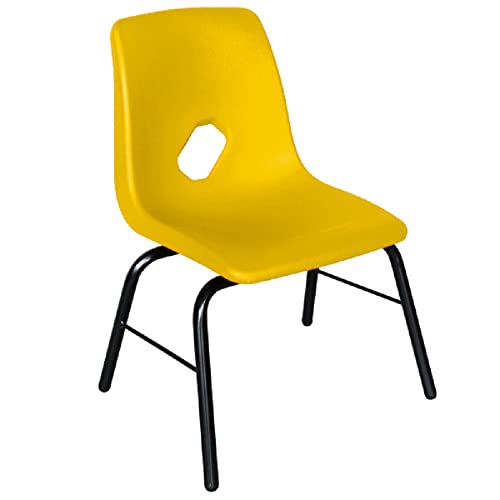 La mejor comparación de Sillas de Plastico para Niños - los más vendidos. 49 TecnoMöbel Silla Infantil para Preescolar o Kinder, con Concha de Polipropileno (Amarillo)