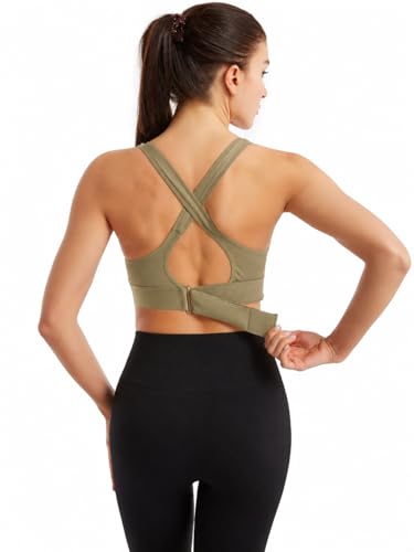 Image of Celary Woman's Sports Bra|Polyester Spandex High Impact Front Zip Sports Bra |Size:- XS to 5XL |Gym Workout & Yoga Running Activewear Bra with Criss Cross Back Support