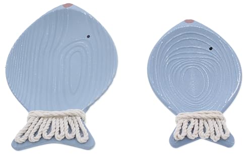 Plats à bijoux poisson en bois pour déco table maison de plage - 4