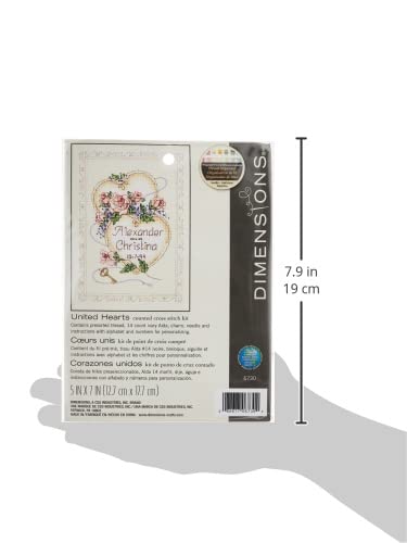 image for DIMENSIONS 6730 Needlecrafts Counted Cross Stitch, United Hearts Weddi