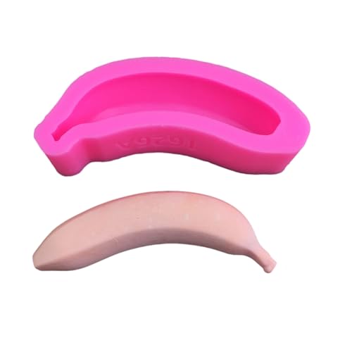 Molde de silicona para fondant con forma de banana 3D