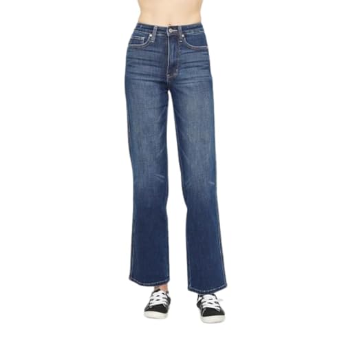 Judy Blue Women's High-Waisted Tummy Control Classic Straight Jeans - 88869