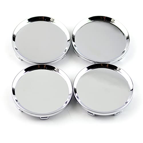 Qwldmj Cubierta Central de Rueda de Coche de 4 Piezas 64 mm 61 mm para Tapas de buje automático de llanta para Rueda de aleación Cover