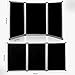 Sherr 3 Panel Trade Show Presentation Board, 72 x 35.3 inches Tri Fold Display Board, Black Single Sided Tabletop Display, Folding Panel for Trade Show Table Top