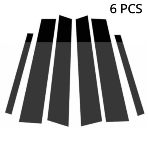 Cubiertas para pilares de coche estilo efecto espejo, molduras de ventanas para Civic 2006-2011 7
