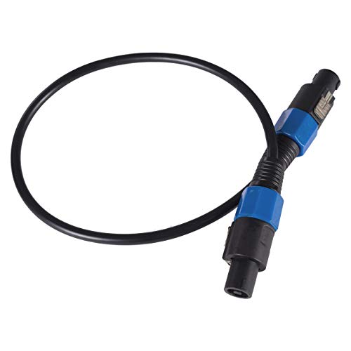 Cable Speakon a Speakon de 2 pies y calibre 12 STC-12NN2 para altavoces pasivos de alta potencia