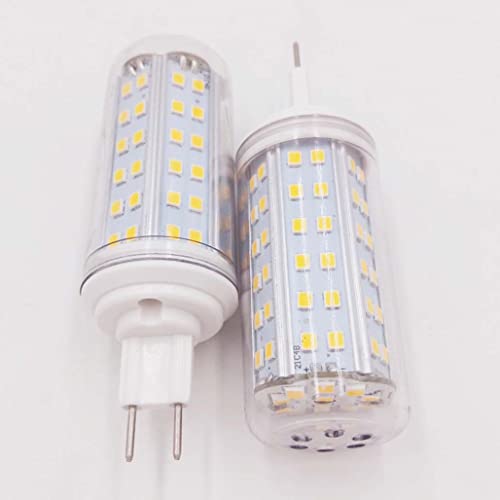 Lampadine LED G8.5, 10W (equivalente alogena 100W) Non dimmerabile SMD2835 Lampadina a mais LED 1000LM 85-265V per illuminazione domestica di lampadari, fascio di 360 gradi,Cold white,2 Pack