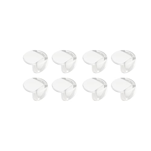 Image of 8PCS Baby Proofing Corner Protectors for Furniture - Safe, Soft & Durable PVC Outlet Covers|Non-Toxic, Odorless, Strong Adhesive - Protects Babies from Coffee Table Corners & More (Large)