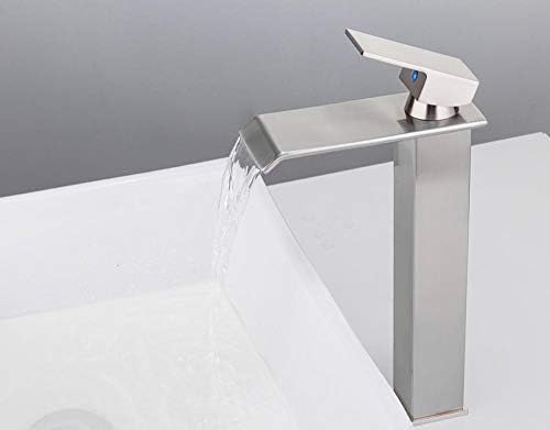 Waschtischarmaturen, Waschbecken, Mischbatterie, Einhebelmischer, Quadratisch, Hoch, Badezimmer, Warm- Und Kaltwasserhahn
