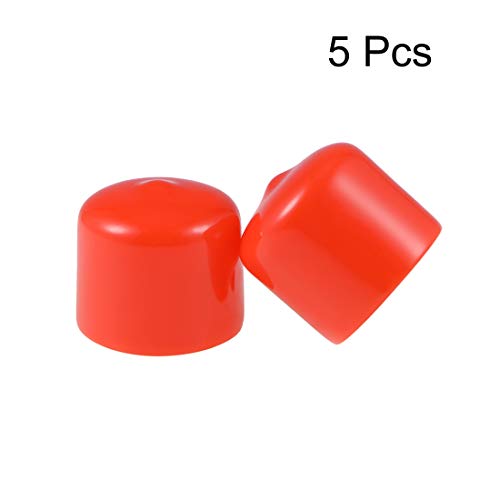 Protector de rosca de tornillo y tapas de tubo de extremo redondo uxcell para pernos metálicos 3