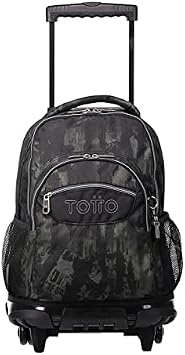 TOTTO Morral Rue Bomper Renglones Mochila con Ruedas, Adultos Unisex, Negro  (Negro), Talla Única : Amazon.es: Deportes y aire libre