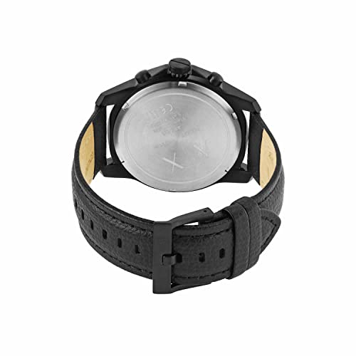 Armani Exchange Leather Analog Gray Dial Men Watch-Ax1724, Black Band - Image 5