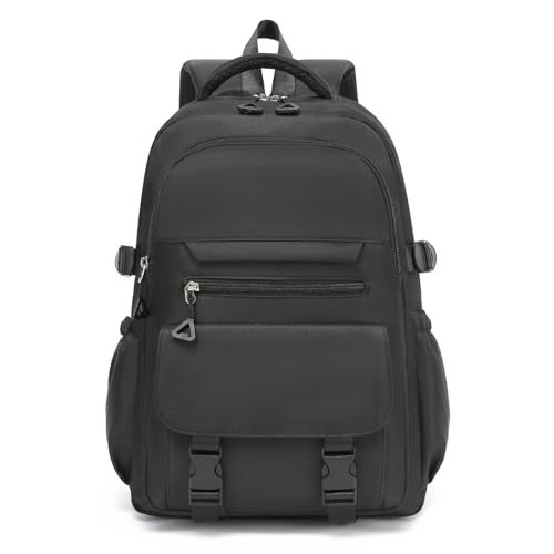 Image of Kids High Middle School Backpack for Boys 5-12 Kawaii Travel Aesthetic Bookbag,Black