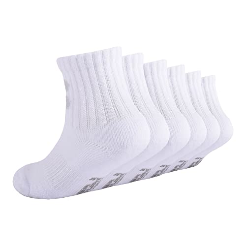 Under Armour Boys Multi Pack Quarter Sock, White, 2T-4T