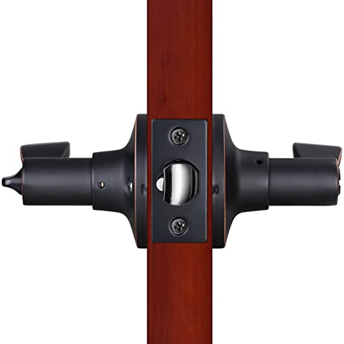 Aititan - Exterior Door Lock Set With Deadbolt - Heavy Duty Door Handles Oil Rubbed Bronze And Single Cylinder Deadbolt For Entrance, Front Door And Office #TOP5