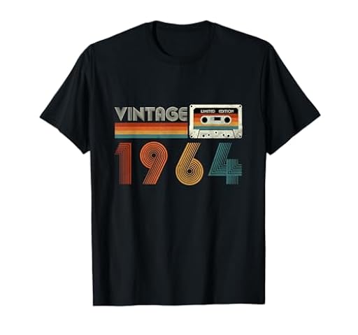 Vintage 1964 Edición Limitada Retro Casete Cinta Cumpleaños 60 Camiseta | Ya disponible en tu tienda friki favorita! En mundofriki.es!
