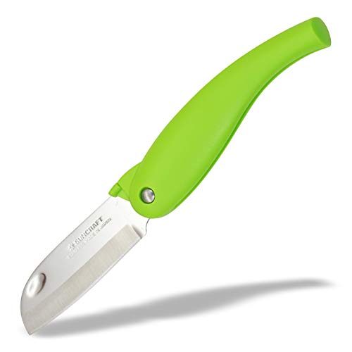 Seki Japan Folding Fruit Knife, Small Peeling Knife, 3.3-inch stainless steel blade