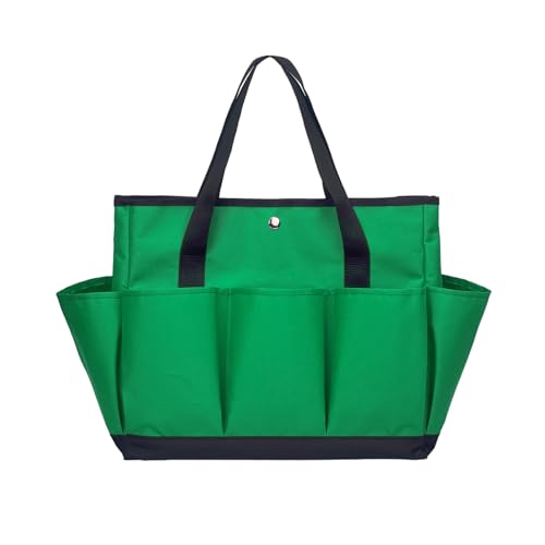 Yanglonghui Tool Bag Garden Tote Large Organizer Bag Carrier Gardening Storage Tote with Interior Exterior Side Pockets Handles Strap for Garden Plant Tool Set Store Content Bag