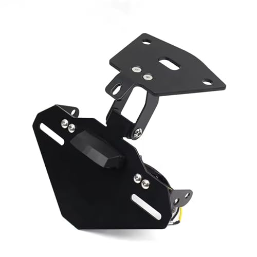 Support de plaque noir avec éclairage LED compact pour Aprilia RS660