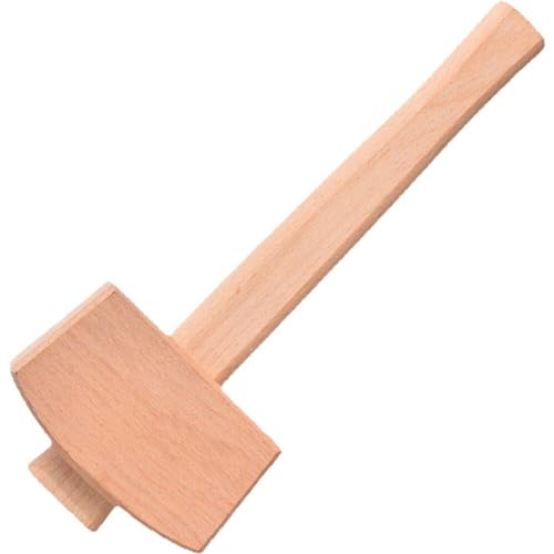 Lipfer Mazo De Madera, Mazo De Martillo De Hielo Manual, Martillo De Madera De Carpintero Macizo De Haya, Herramienta Manual para Carpintería