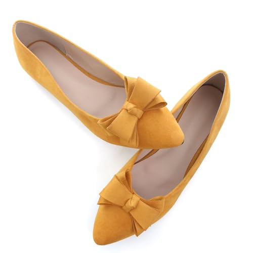 Image of SAILING LU Women's Bow-Knot Pointed Toe Ballet Flats