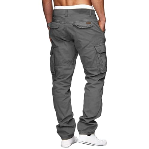 Men's Casual Cargo Sweatpants Waist Relaxed Fit Outdoor Athletic Trousers with Pockets Sock Boy2