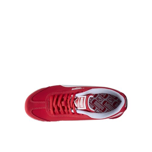 Image of Puma, Unisex-Child, Roma Reversed, for All Time Red-Puma White, Big Kid-5.5