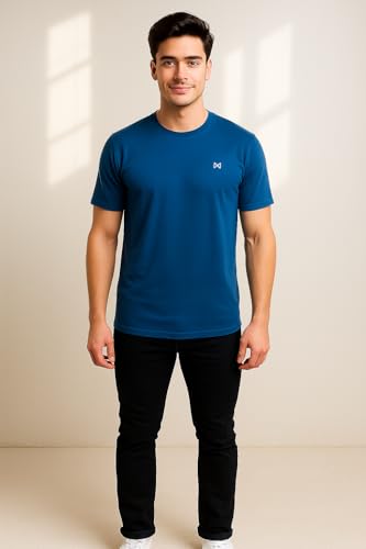 Image of Force NXT Anti Viral Anti Odour Cool Men Round Neck T-Shirt | Sportswear Breathable Solid Men T-Shirt for Gym, Running, Workout, and Casual Wear | Pack of 5