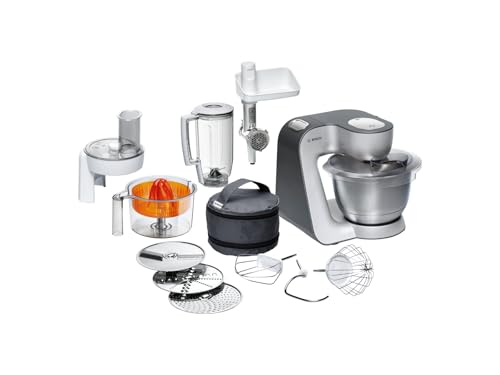 Bosch MUM56340 - Robot de cocina, 900 W, capacidad de 3,9 l, color negro y plata