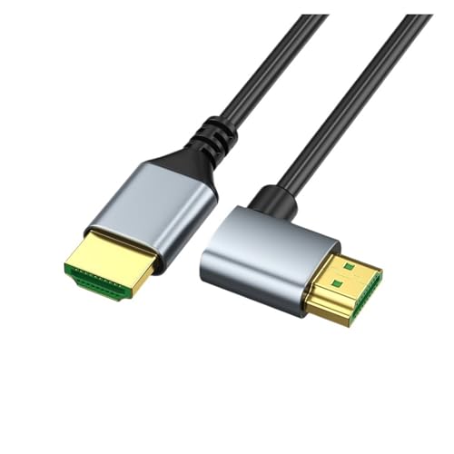 8K HDMI V2.1 R[h 90x㉺Epx OD4.0 ^R[h 48Gbps EARC HDCP 3D HDR vWFN^[ TV {bNXp(Straight to Right,0.5m)
