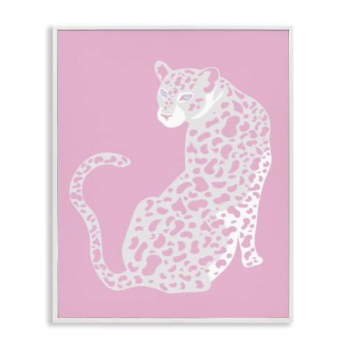 Modern Leopard Cheetah Portrait, 24 x 30 Inch Framed Giclée Print