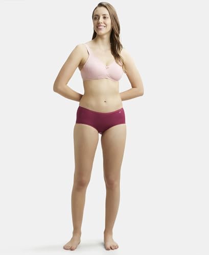 Image of Jockey 1809 Women Full Coverage Micro Modal Elastane Stretch Full Brief with Exposed Waistband and StayFresh Treatment