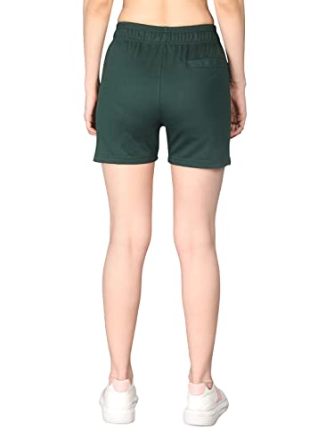 Image of CHKOKKO Women's Regular Cotton Regular Fit Plain Shorts for Women