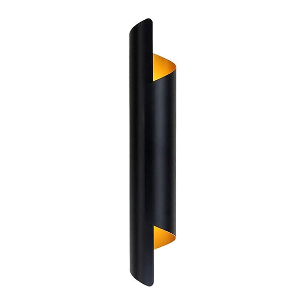 JISHUBO 15.7 Inch Black Iron Art Wall Light, Modern Industrial Style Wall Sconce, E26 Light Source Hardwired Wall Lamp, Restaurant Living Room Bedroom Decoration Lighting Fixtures