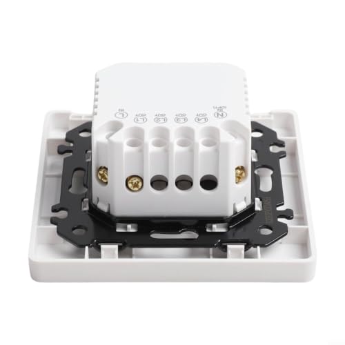Interruptor inteligente Zigbee Tuya: pulsador de pared blanco 86x86mm con control RF 5