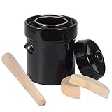fermentation crockοΌsauerkraut crockοΌ1/2 Gallon fermenting kitοΌpickling kit 2 Liters sauerkraut fermentation crockοΌSauerkraut masher with stone and lid, suitable for pickling vegetables and kimchi