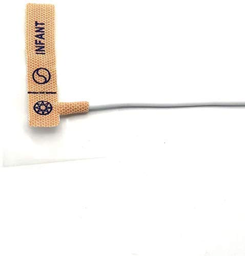 Compatible con sensor Masimo Spo2 2328 LNCS INF Infantil 1 m, conector de 9 pines, paquete de 12