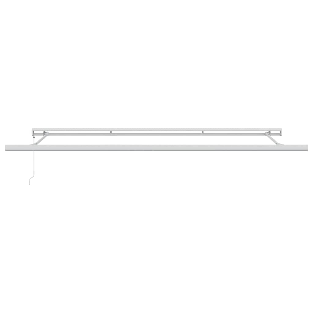 Toldo manual de 500 x 300 cm, con brazo articulado, con manivela de aluminio, para terraza, balcón y jardín, protección solar robusta para exteriores, catering y tiendas