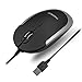 Macally Silent USB Mouse Wired for Apple Mac or Windows PC Laptop/Desktop Computer - Slim & Compact Mice Design with Optical Sensor & DPI Switch 800/1200/1600/2400 - Small for Easy Travel - Space Gray