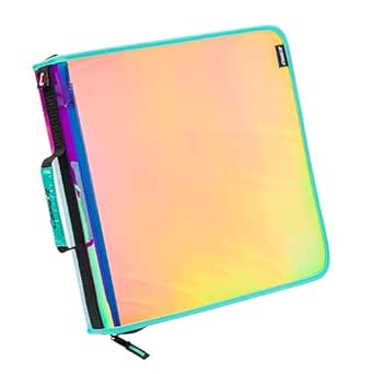 Binders 2 Inch Case-it Iridescent Go Tab Zipper, 2