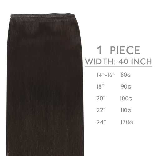 Image of WENNALIFE Sew in Hair Extensions Real Human Hair, Thick & Invisible Weft