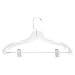 Honey-Can-Do HNGT01194 12-Pack Suit Hanger with Clips, Crystal Clear