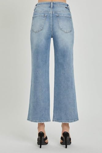 SALT TREE Risen Jeans - High Rise Wide Crop Jeans - RDP55313