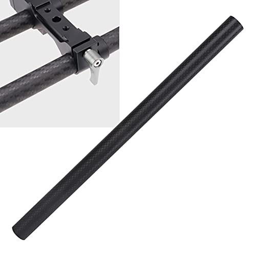 Barra de fibra de carbono de 19 mm ligera y antivibración para follow focus negro 3