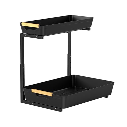 Rangement compact sous évier pour optimiser les placards profonds