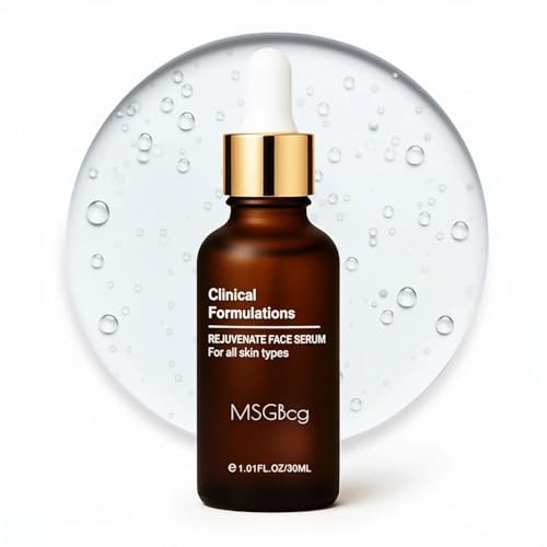 MSGBcg Rejuvenate Face SerumDeep Inner Hydration & Anti Wrinkle Firming Serum for Reduce Wrinkles - Fine Lines - Plumping Skin12% Vitamin c + 1% Hyaluronic Acid Formula for All Skin Types (1PCS)
